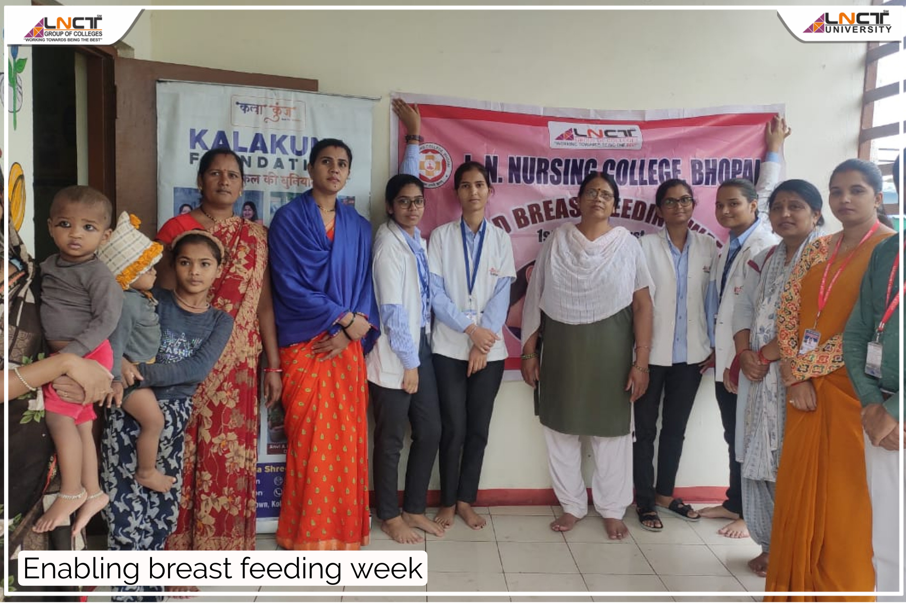 LN nursing college organised World breastfeeding week 2023 LNCT
