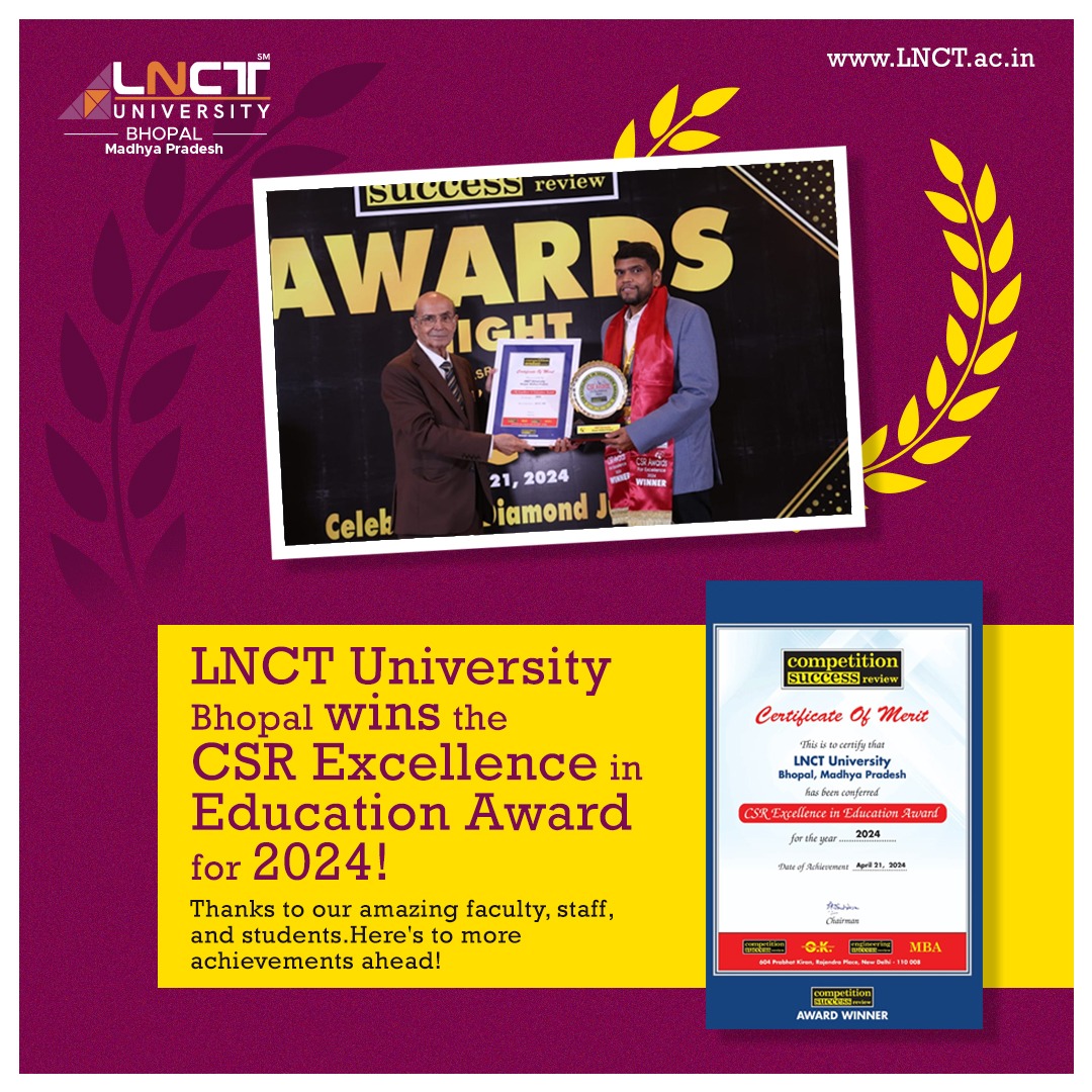 CSR Excellence in Education Award - LNCT University