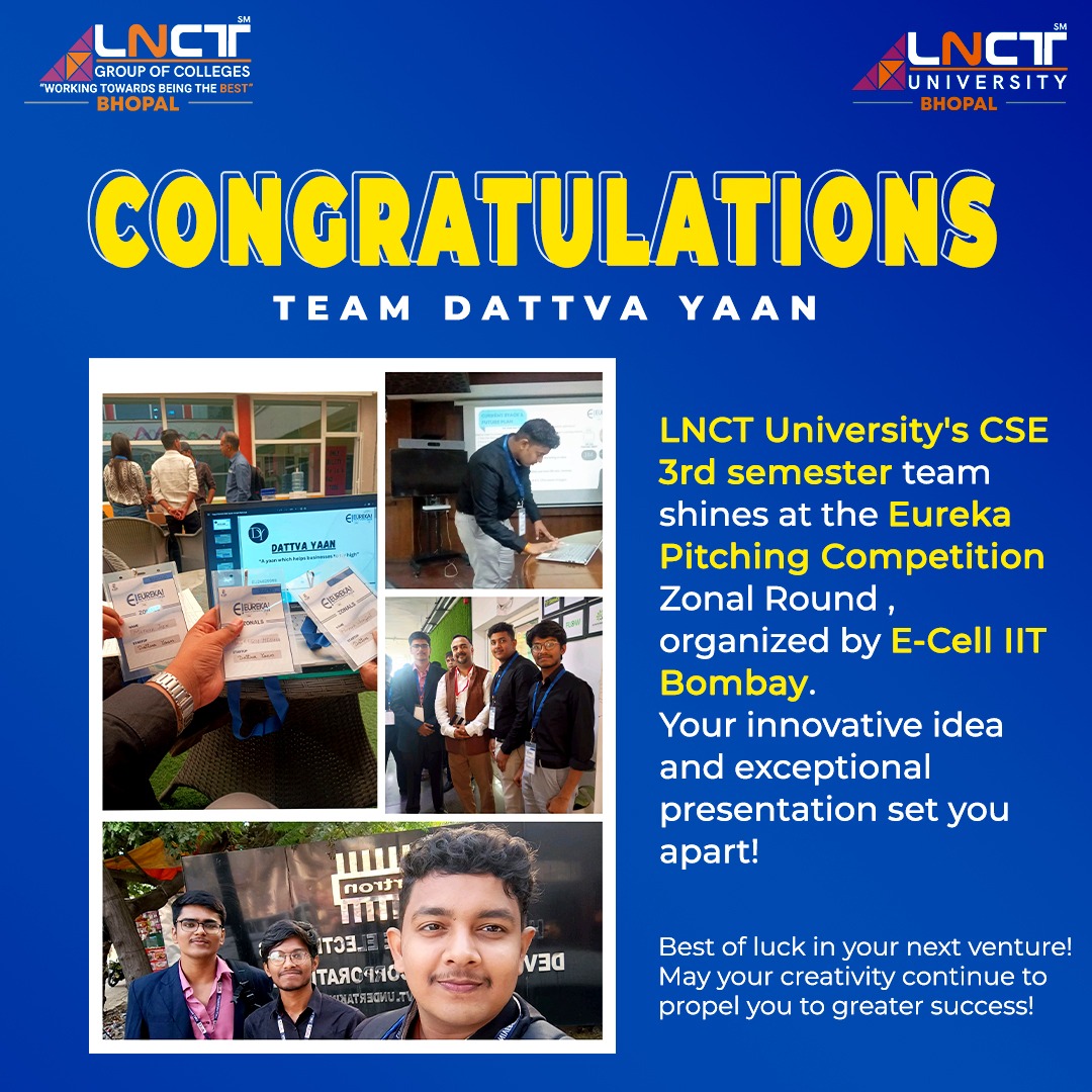 Congratulations to Team Dattva Yaan - LNCT University