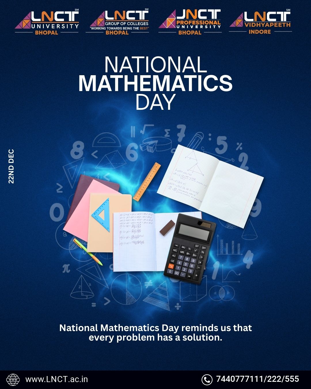 New National Math Happy National Mathematics Day ! - LNCT University