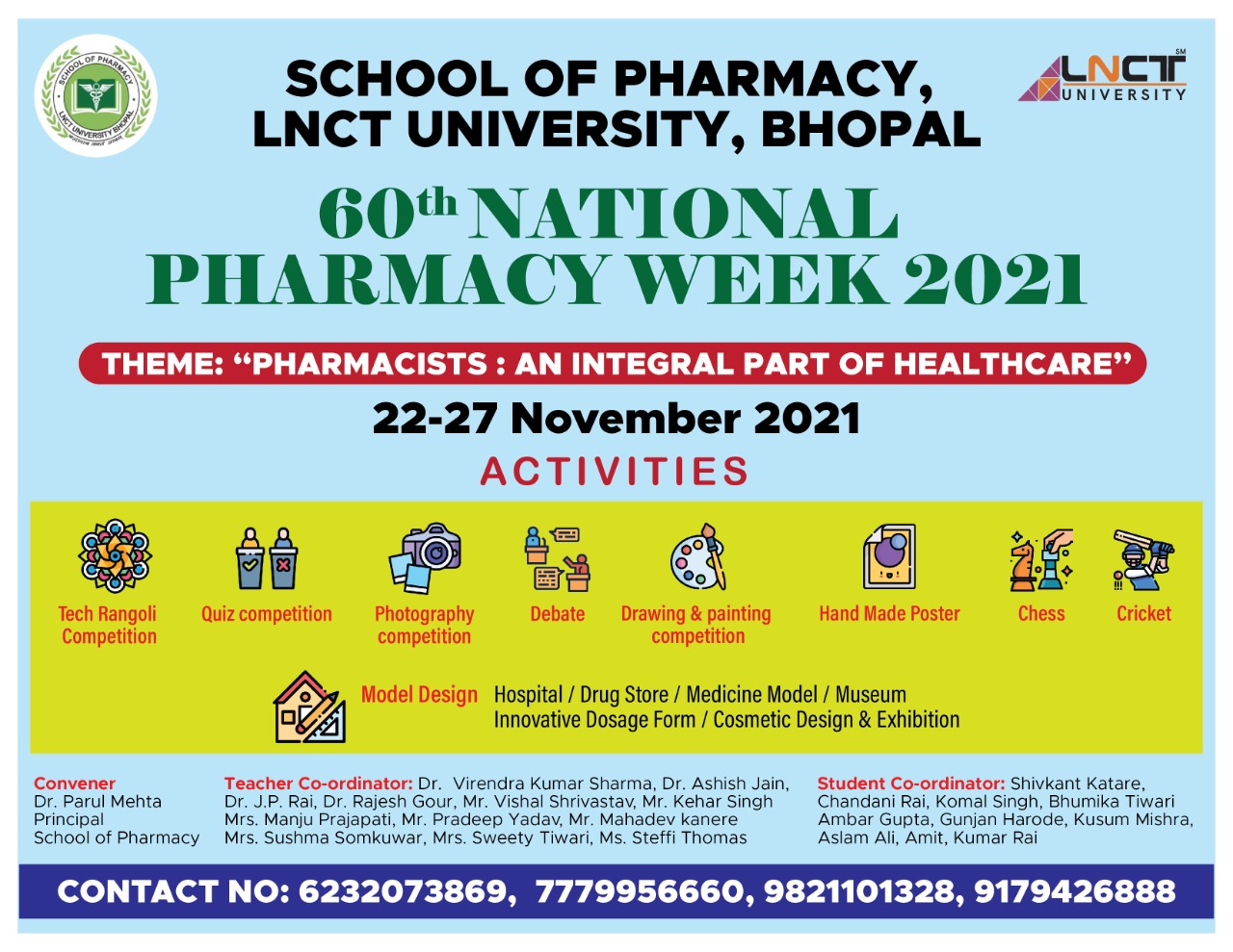 School of Pharmacy, LNCT University, Bhopal ,is going to celebrate